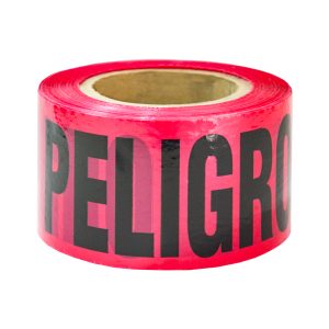 Banda Peligro Roja 3" x 300 m (pieza)